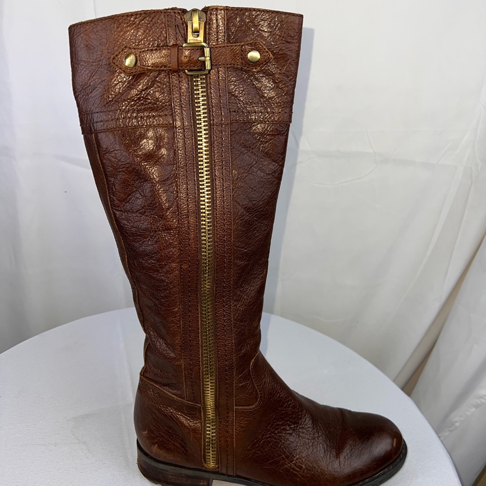 Franco Sarto Women Rustic Leather Boots 9.5 - Picture 4 of 12